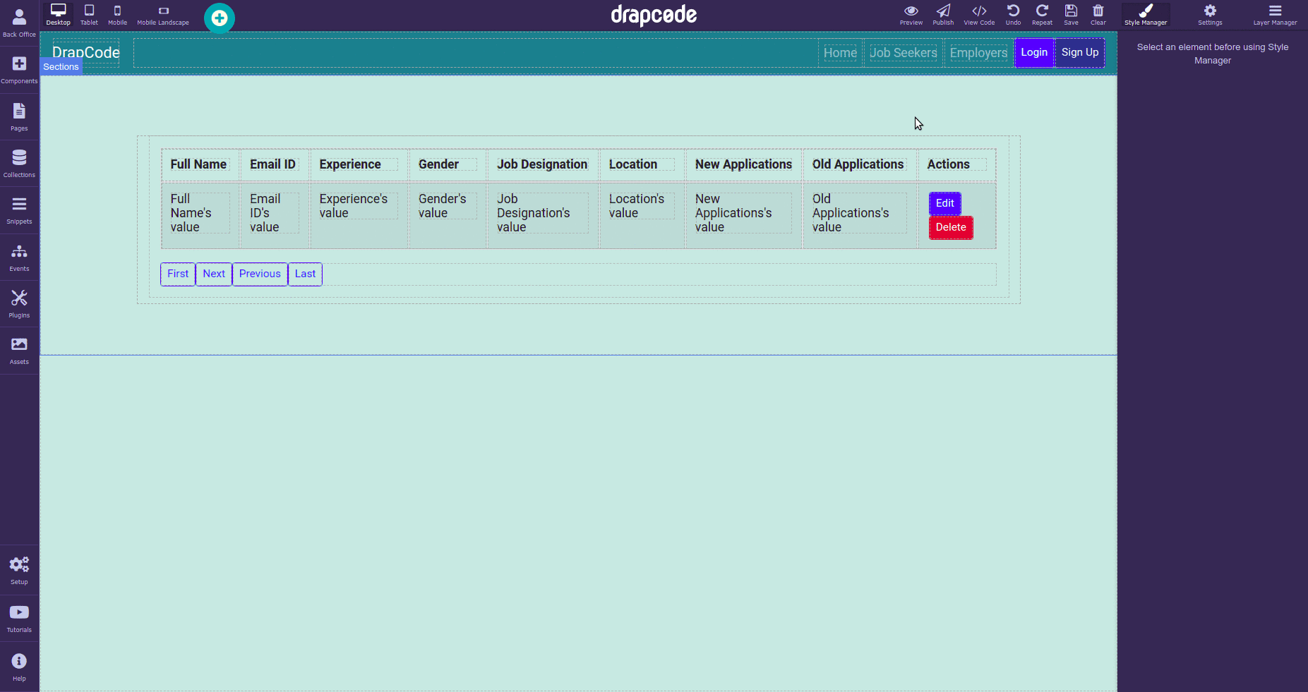 DrapCode Builder Derived Fields Addition