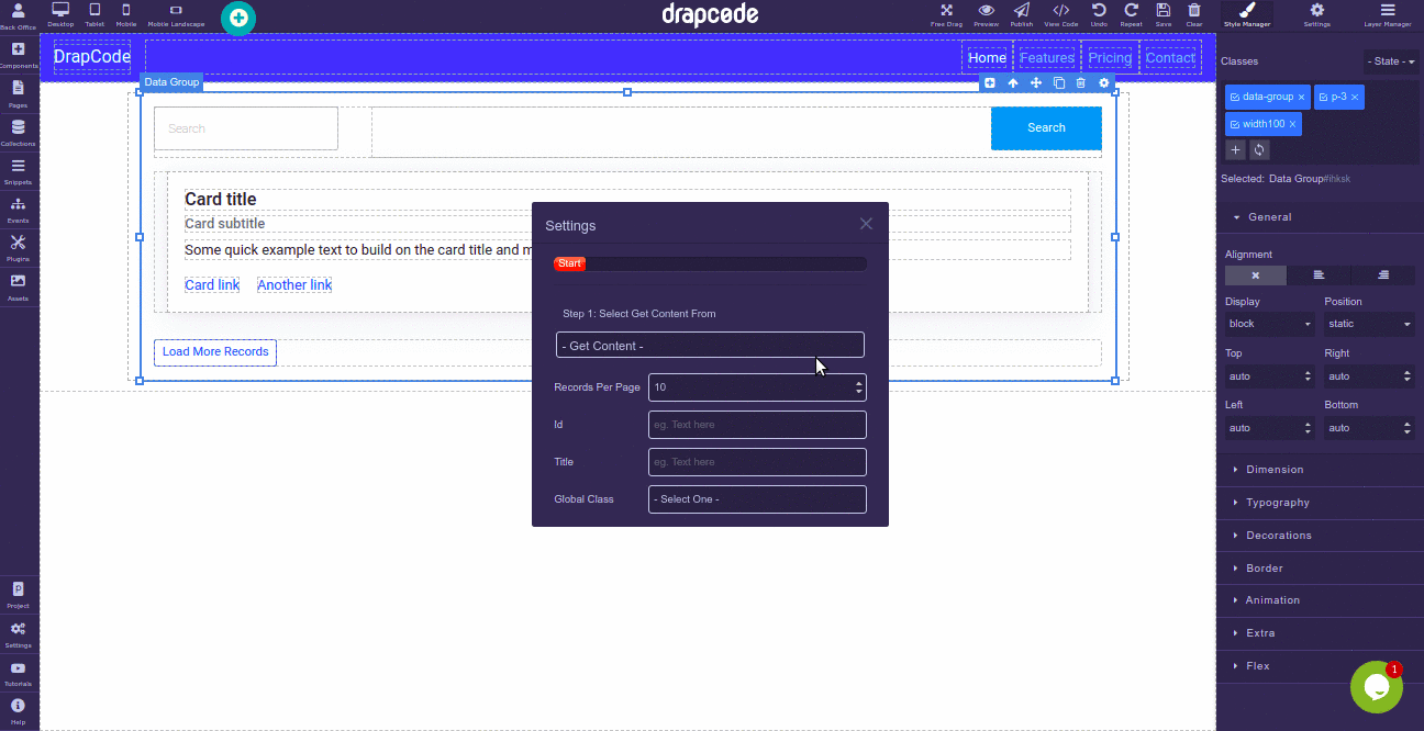 DrapCode Builder Audio