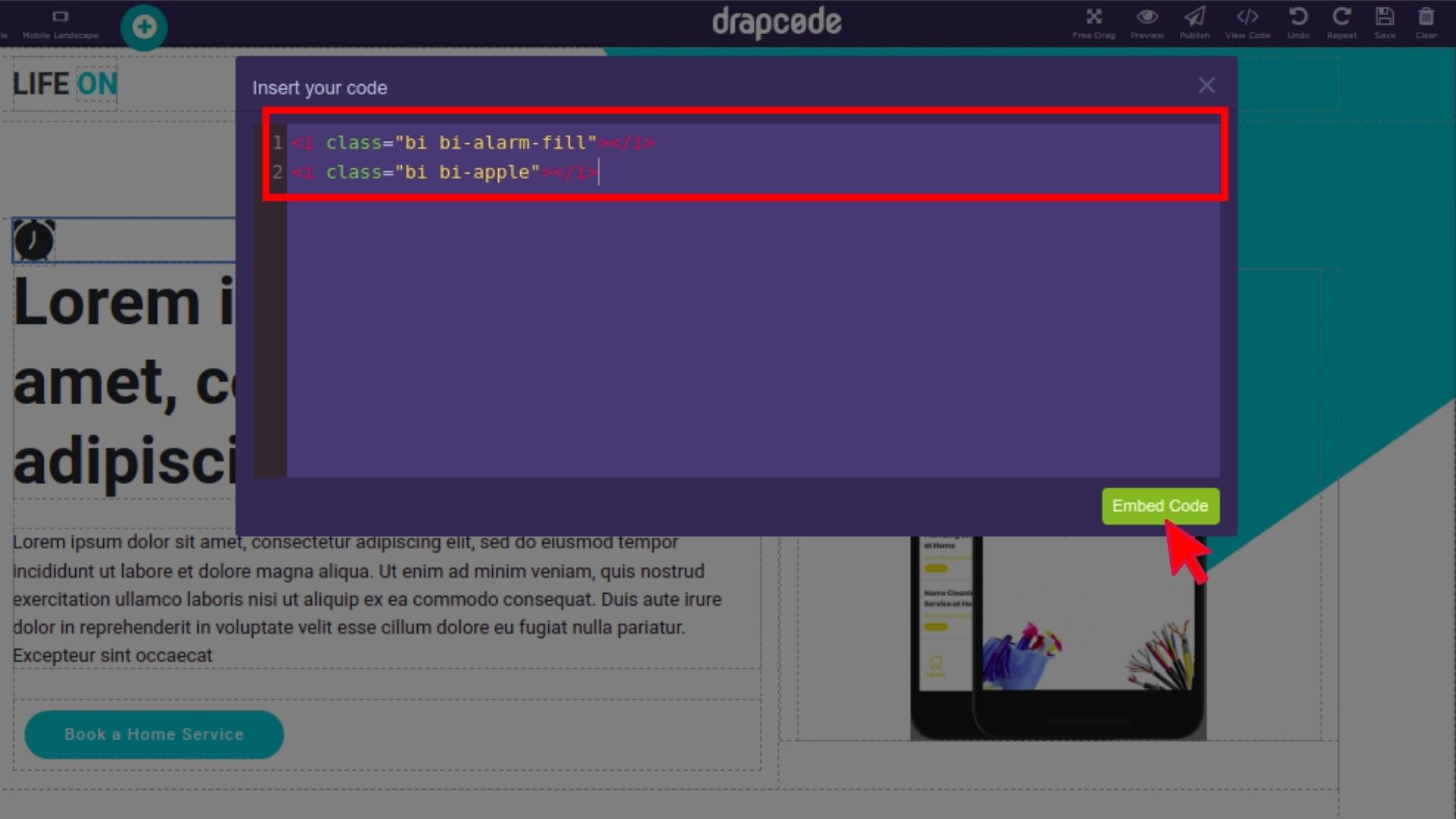 DrapCode Custom CSS