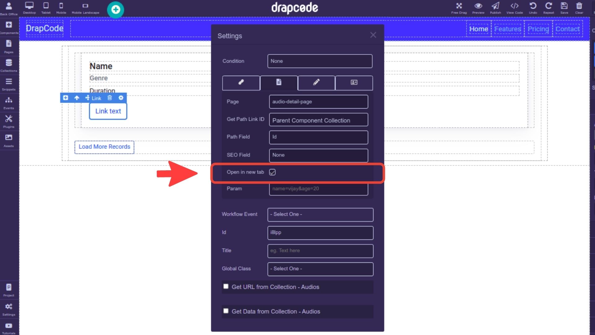 DrapCode Builder Audio