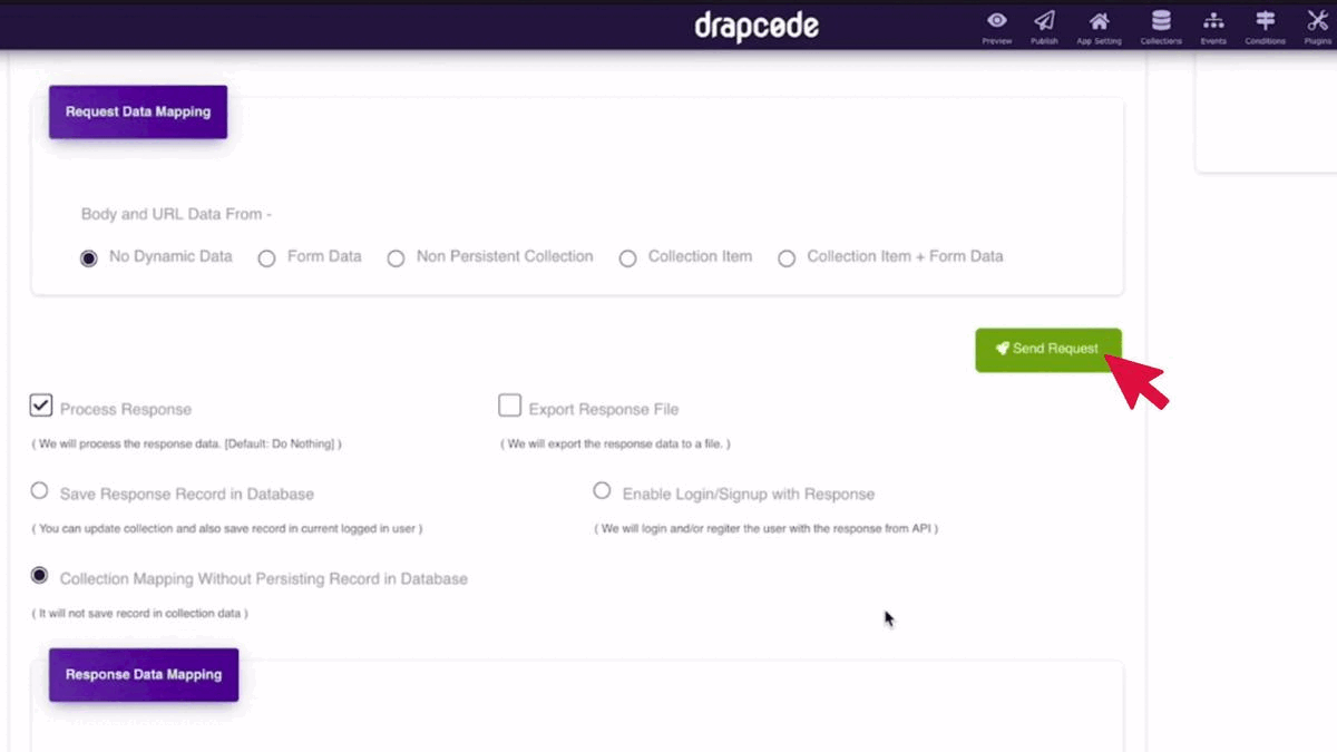 DrapCode Builder Data Search and CSV Download