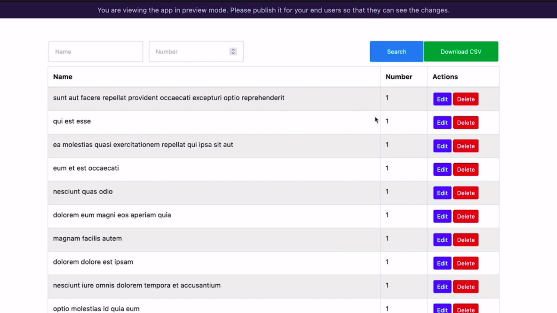 DrapCode Builder Data Search and CSV Download