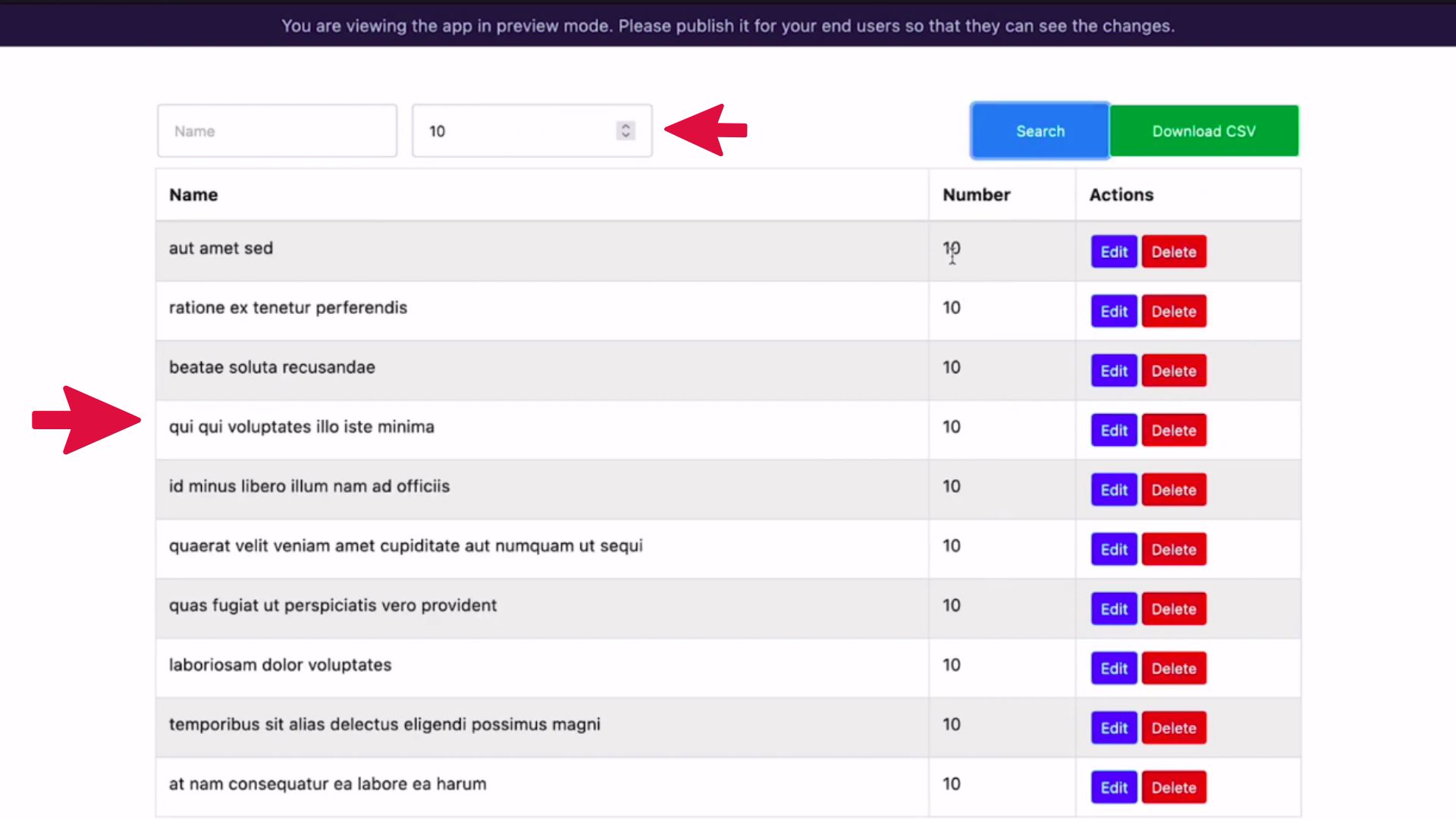 DrapCode Builder Data Search and CSV Download